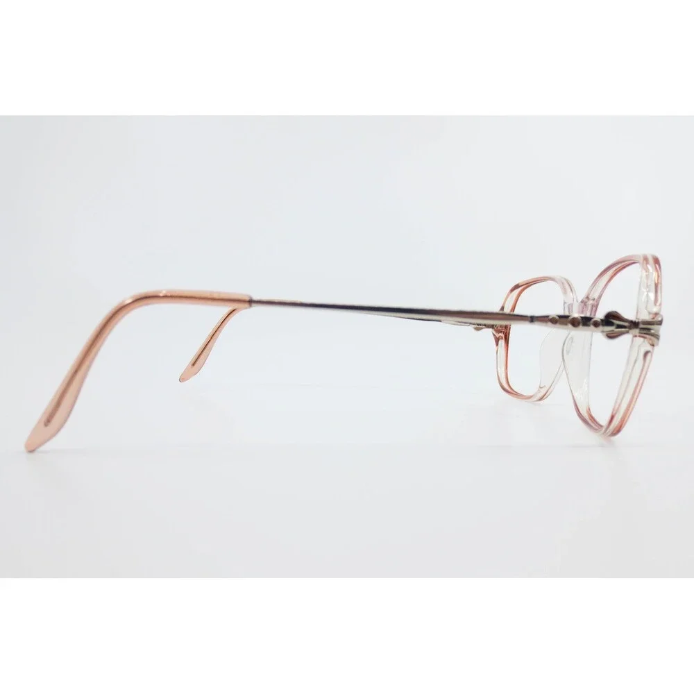 Gloria Vanderbilt Zyloware 774 Eyeglasses Peach Rose Translucent Square Frames